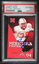 PSA/DNA 2004 Nebraska Cornhuskers Schedule Cards Barrett Ruud w6g
