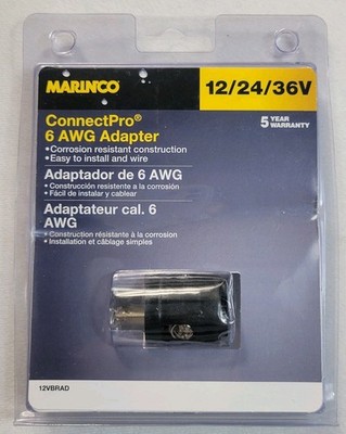 Marinco 3 Wire ConnectPro Receptacle and Plug 12/24/36V