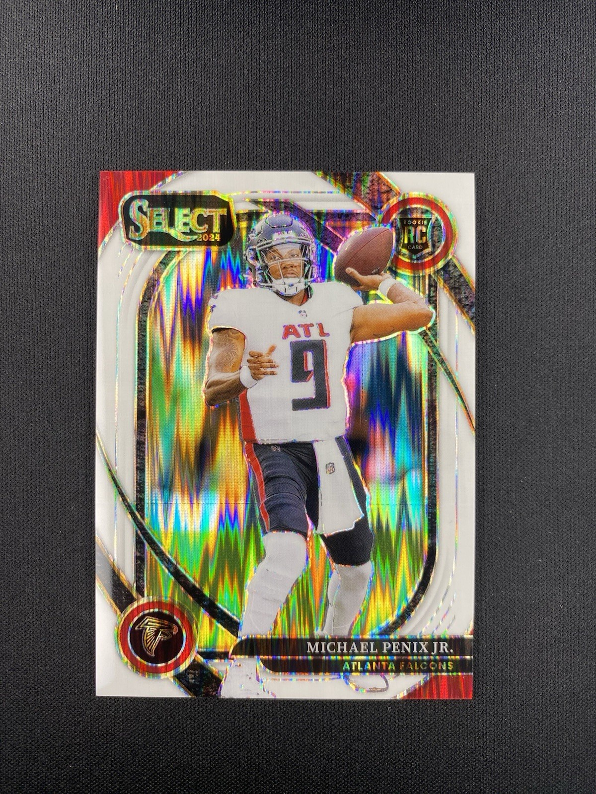 🔥 2024 Michael Penix Jr. Panini Select Club Level #235 White Shock Prizm /199