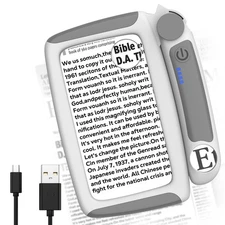 Rechargeable Magnifying Glass Full Page Book Magnifier for Seniors Elderly