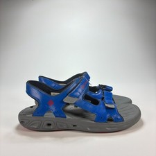 Columbia Techsun Omni-Grip Blue Strap Outdoor Hiking Sport Sandals Youth Size 4