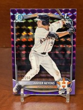 XAVIER NEYENS 2025 Bowman Draft #BDC-2 1st Purple Geometric Refractor /250