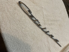1964 Pontiac Catalina Script Emblem 536567r All Mounting Pins Defect Vintage Oem