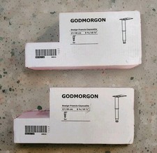 Ikea GODMORGON Cabinet Leg 17 to 26cm Stainless Steel 903.917.30 New SEALED 2qty