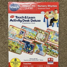VTech Touch and Learn Activity Desk Deluxe Expansion Pack Nursery Rhymes NIP