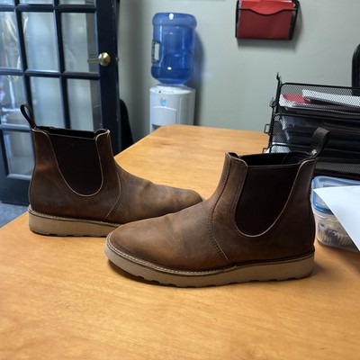 Red Wing Weekender Copper #3311 Leather Chelsea Boots Pull  display picture 3