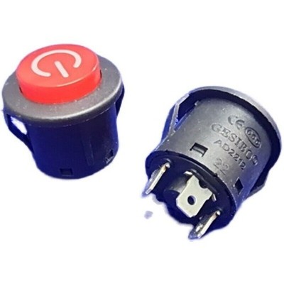 2pcs  stroller switch 3 pin with light 12V  self-locking AD2212 hole 24MM