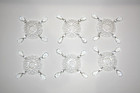 SET OF 6 VINTAGE CHANDELIER CRYSTAL BOBECHE W/TEARDROP & BEAD PRISMS! — photo 2