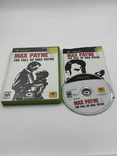 Max Payne 2 The Fall of Max Payne (Rockstar, Xbox, 2003) Complete CIB Read