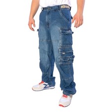 Jet Lag Style 7 Jeans Herren Cargohose denim  light navy 13315
