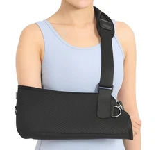 Arm Sling with Thumb Loop – Adjustable Shoulder Immobilizer for Left Right Arm