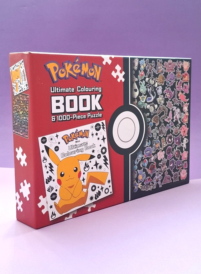 Pokemon jigsaw puzzle 1000 pieces includes colouring book - image 3 of 4