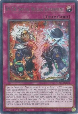K9-EW Special Release Experiment - JUSH-EN041 - Rare - 1st Edition LP Yugioh Jus