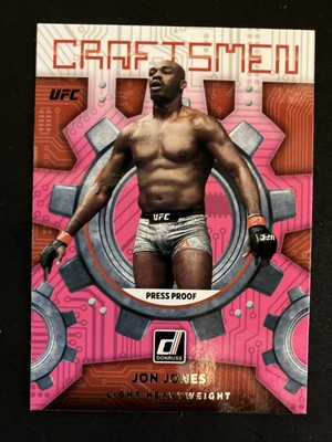 #ad 2022 Donruss UFC Jon Jones Craftsmen Press Proof Pink #15 $6.04