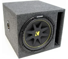 Kicker 12" Single Vented Subwoofer Box With 4 Ohms Voice Coil C12 Woofer New