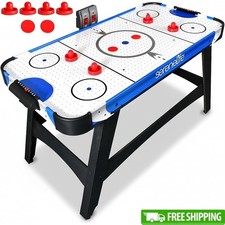 Air Hockey Table W/ Digital LED Scoreboard  Accessories Family Fun New