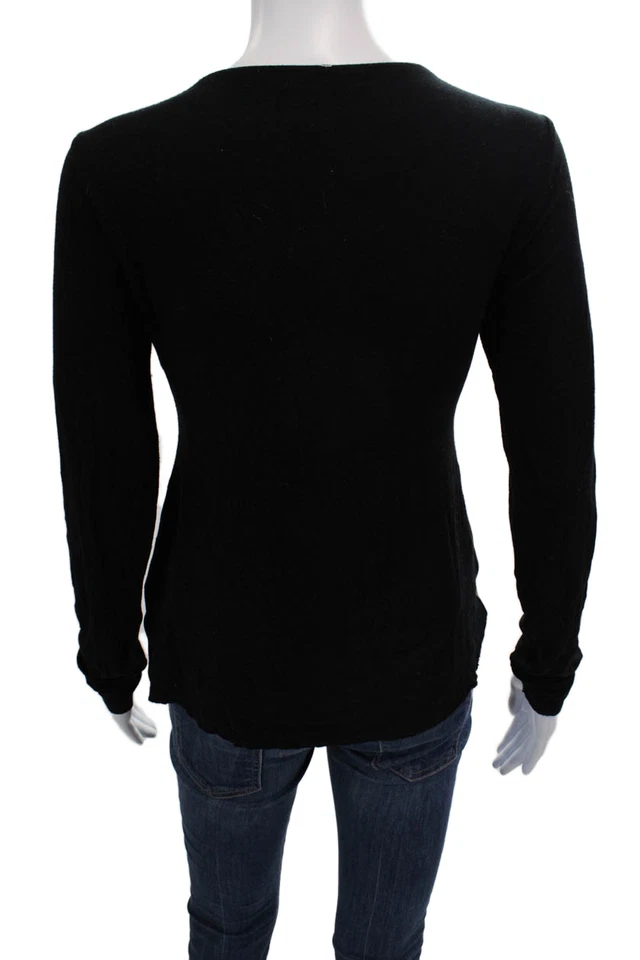 Blusa Bailey 44 Mujer Cuero Manga Larga Negra Talla L Foto 3 de 4