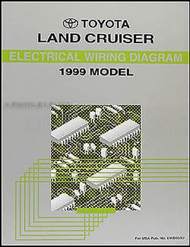 NEW 1999 Toyota Land Cruiser Wiring Diagram Manual Original