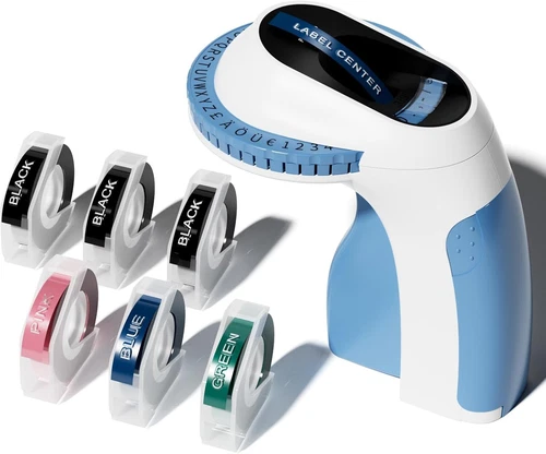 DYMO Omega Präge Beschriftungsgerät Schriftband 9mm 3D Embossing Label Maker - Bild 14 von 26