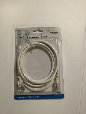 RadioShack - Cat 5E 10Ft Crossover Cable - Computer Accessory 278-2011