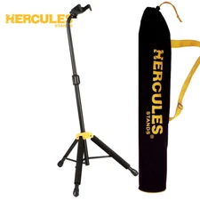Hercules GS414B PLUS Auto Grip System Single Guitar Stand with Carrying Bag