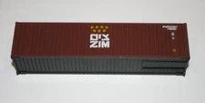 Athearn - HO Scale 40' Outside Braced Ship Container - ZIM -