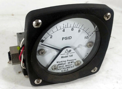 1 NEW MIDWEST INSTRUMENT 120AA-00-0CA DIFFERENTIAL PRESS. GAUGE NNB *MAKE OFFER*
