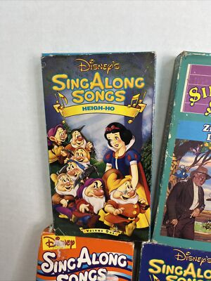Disney Sing Along Songs - Lot of 7VHS Tapes- Heigh Ho, Happy