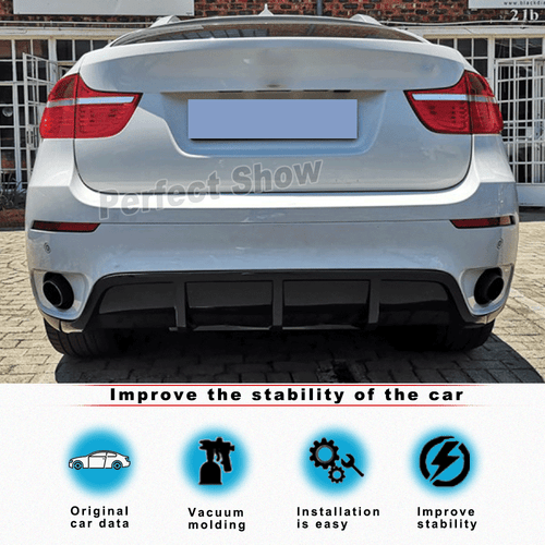 Carbon Diffusor für BMW X6 E71 08-14 Heckdiffusor Stoßstange Spoiler Heckansatz - Bild 2 von 13
