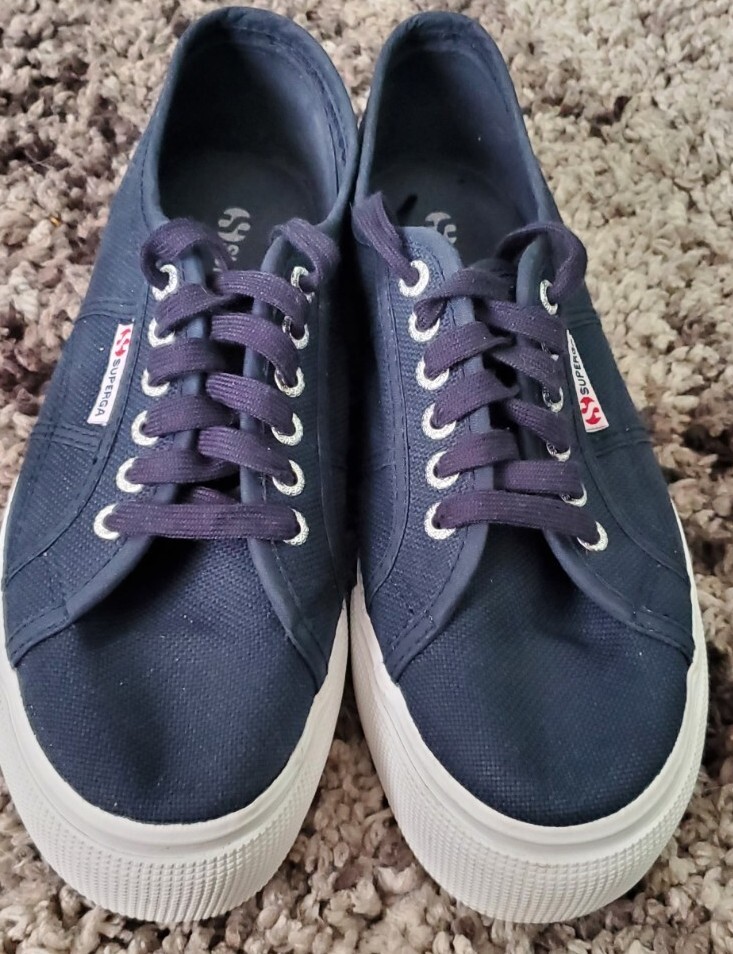 Superga S0001L0 Blue Unisex Shoes Platform Sneakers Mens