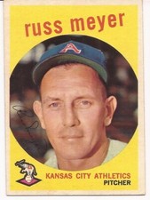 1959 Topps # 482 - RUSS MEYER - KANSAS CITY ATHLETICS - EX/EXMT