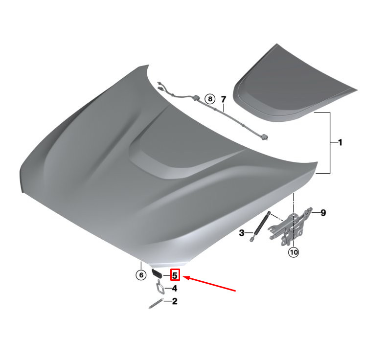 5PCS NEW BMW 1 F20 FRONT BUMPER TWIST PROTECTION 51237247079 
