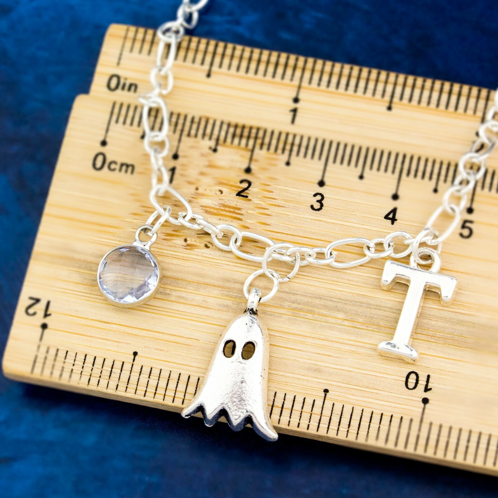Ghost Bracelet, Personalised Gift, Halloween Jewellery, Goth Gift, Dark Academia