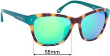 SFx Replacement Sunglass Lenses Fits Michael Kors M2853s Zoey - 58mm Wide