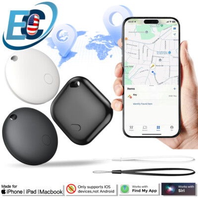 Smart Bluetooth Tracker Tag Keys Item Finder Works with Apple Find My (iOS Only)