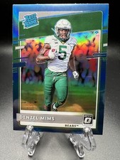 2020 Chronicles Draft Picks Optic Denzel Mims BLUE PRIZM RATED ROOKIE RC #11 *