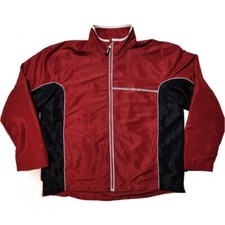 Asham World Curling Tour Red Warm Up Jacket, Mens Size XXL