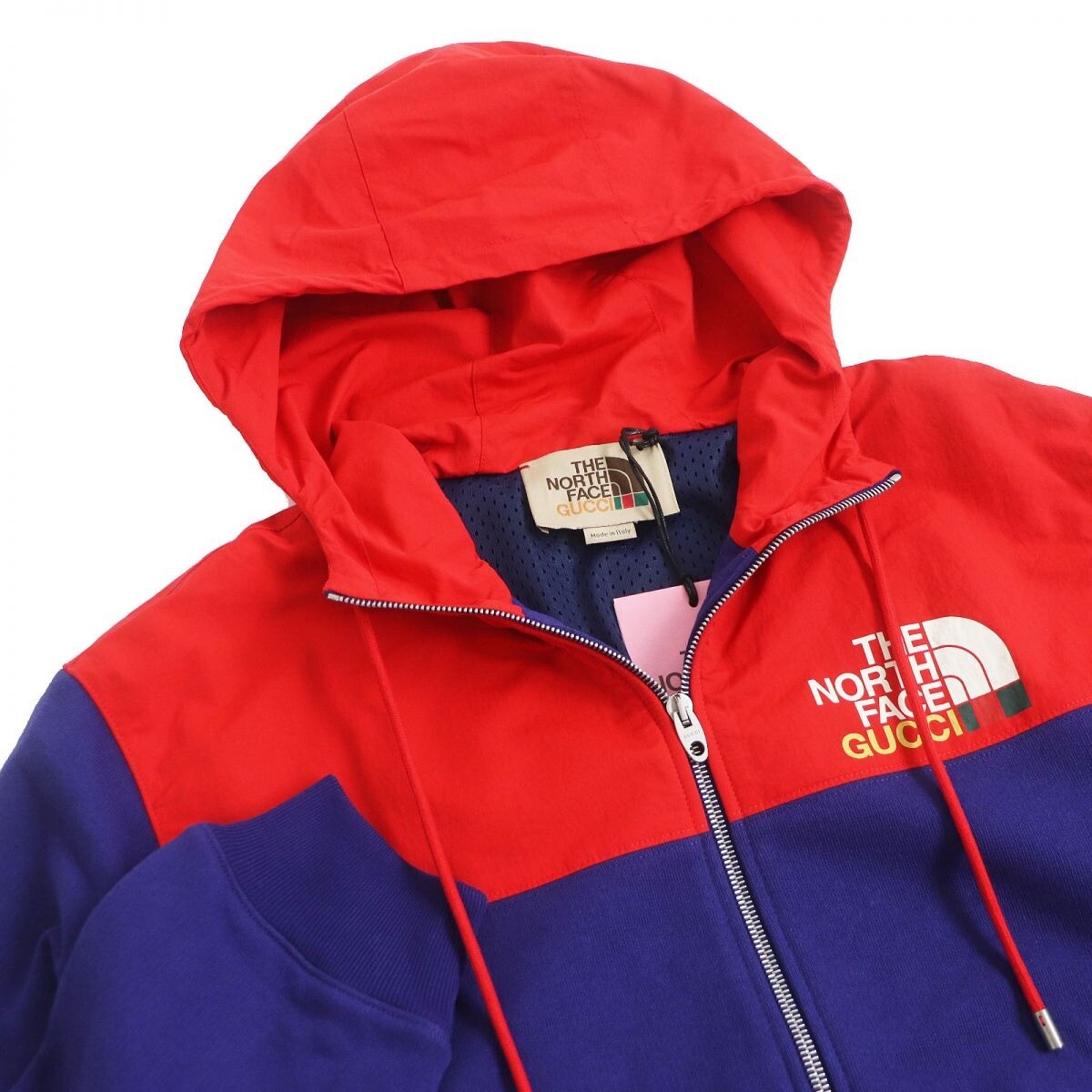 GUCCI x THE NORTH FACE logo Hooded/Zip track jacket size S used 