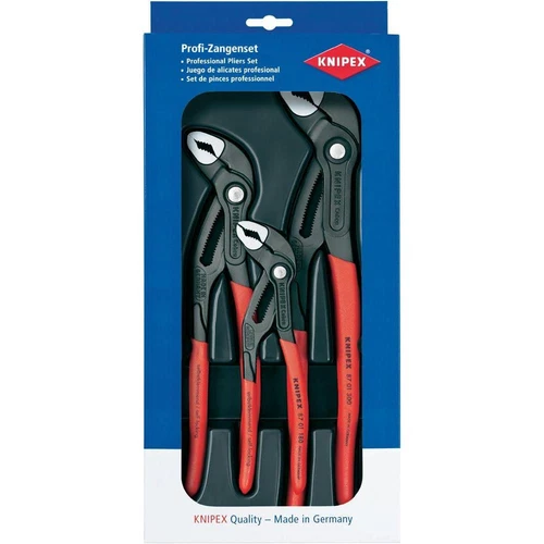 Knipex Cobra Multigrips or Waterpump Pliers Set 00 20 09 V02 87 01 180 250 300