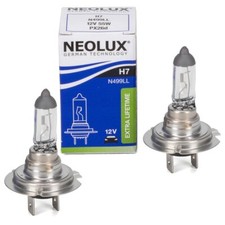 2x NEOLUX N499LL EXTRA LIFETIME Glühlampe Halogenlampe H7 12V 55W PX26d