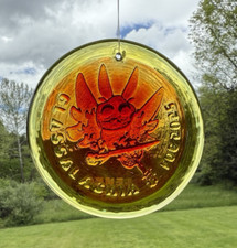 Blenko Glass Suncatcher - Glassalachia FOG 2025 - Tangerine