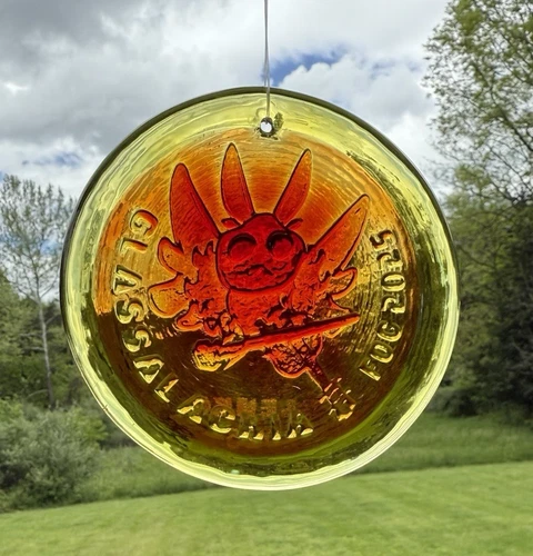 Blenko Glass Suncatcher - Glassalachia FOG 2025 - Tangerine