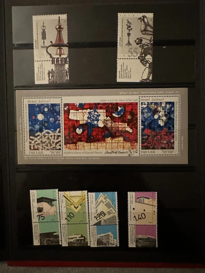Anuario de Estampillas Israel 1990 Excelente Colección Álbum Original Envío Gratis Foto 4 de 4