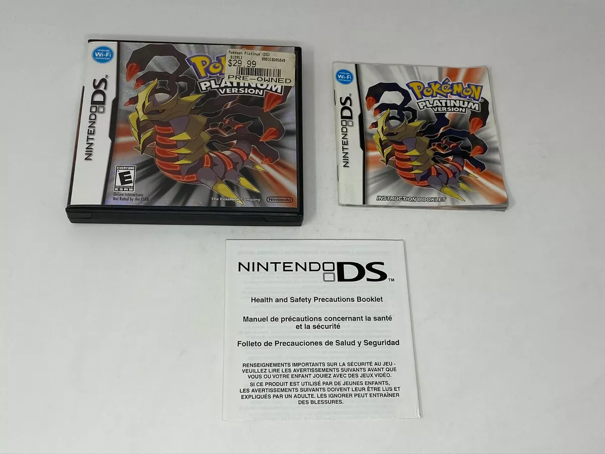 Pokémon Platinum Version, Nintendo DS, Jogos