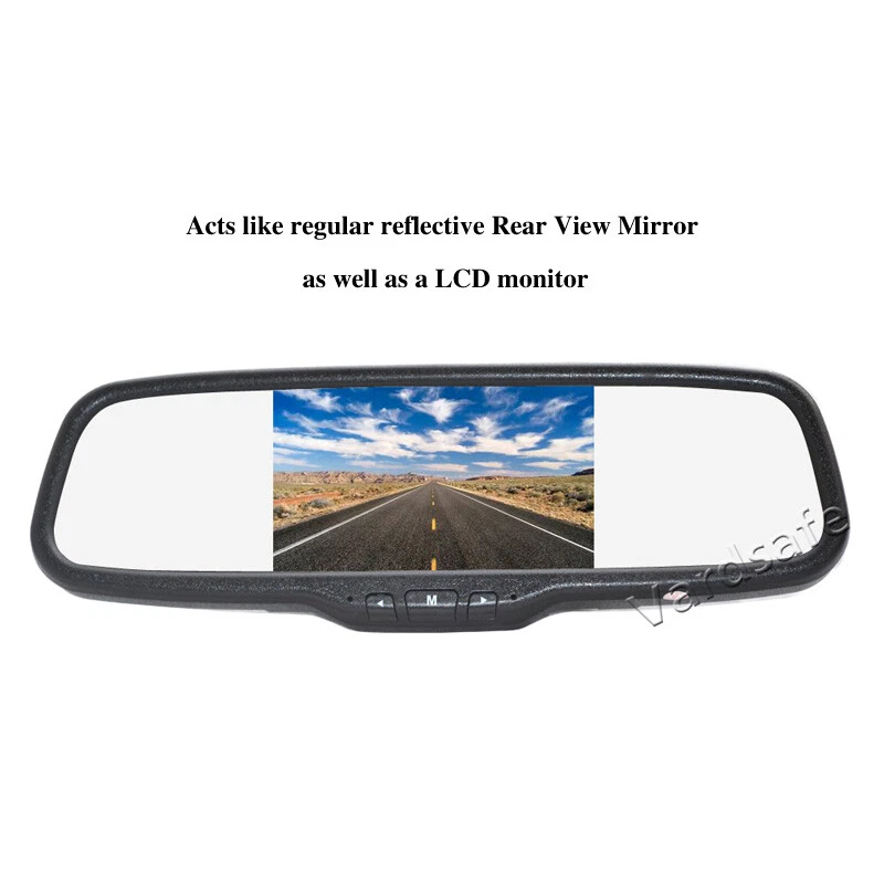 Car Reverse Camera Clip-on Rear View Mirror Monitor For Volvo S80 S60 S60L XC60 - Image 4 of 4