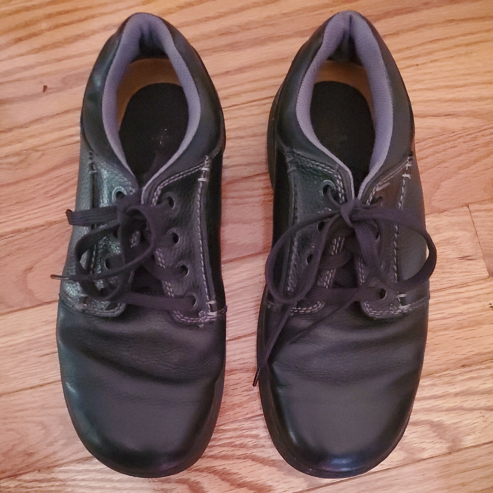 SAOLA Scarpe Oxford Dr Martens da uomo in pelle nera taglia 9 stringate GUC