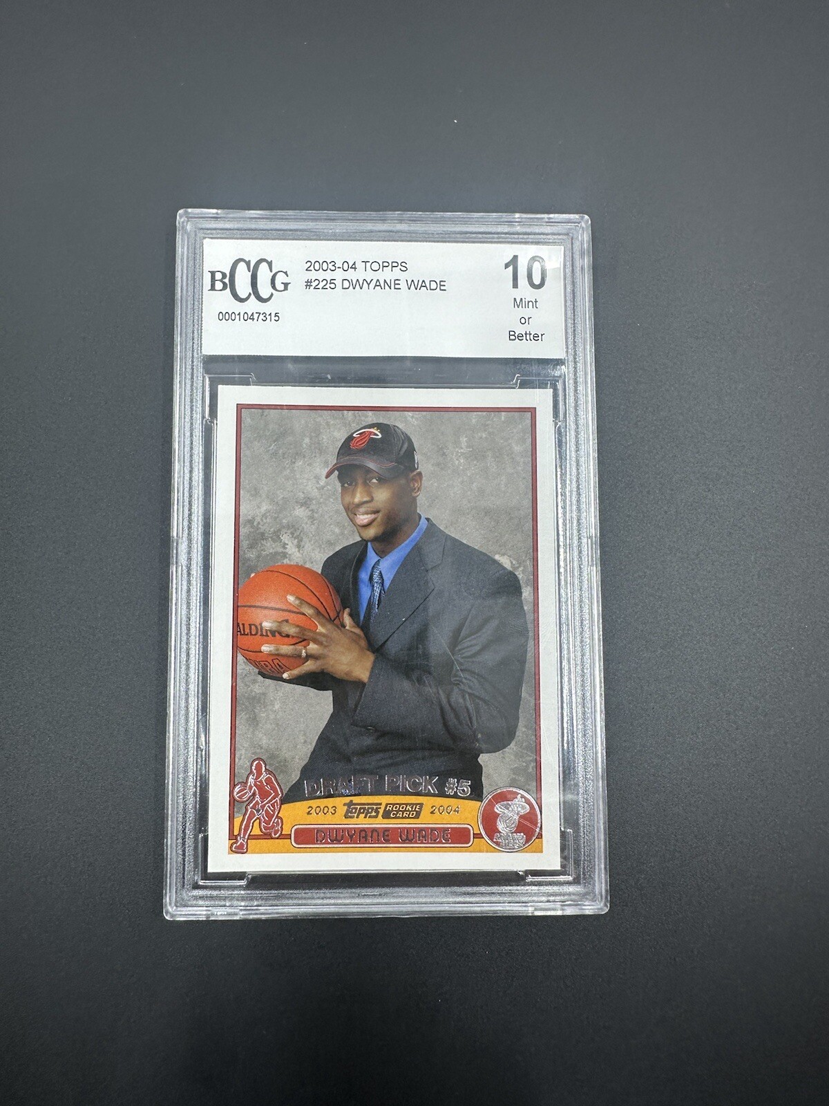 2003-04 Topps Dwyane Wade Rookie PSA 10 Gem Mint RC Heat Dwayne #225 Future HOF