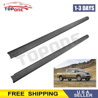 #ad New Rear Left amp; Right Side Bed Rail Cap For 2004 2015 Nissan Titan King Cab Only $126.17