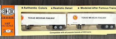 Con-Cor HO RTR #0004-008203 45  Rivet Side Dry Van Texas Mexican /2 Pack NIB