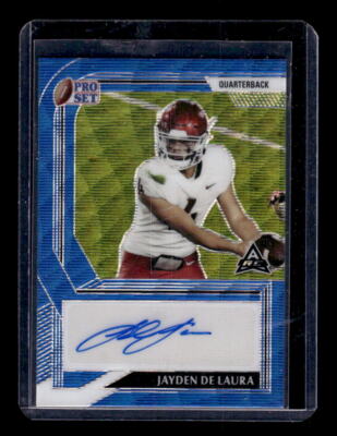 2022 Leaf Pro Set Metal Wave Blue #PAJDL Jayden De Laura Auto /30 - NM-MT
